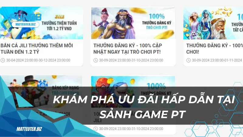 Sảnh game PT tại Fun88: Địa chỉ giải trí không thể bỏ qua 3 Khám phá ưu đãi hấp dẫn tại sảnh game PT Fun88